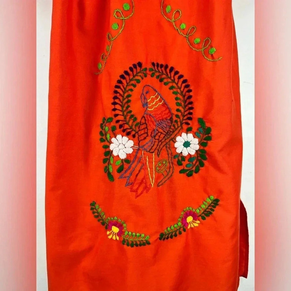 Mexican Dress AUTHENTIC HANDMADE IN MEXICO Embroidered - Picture 4 of 6